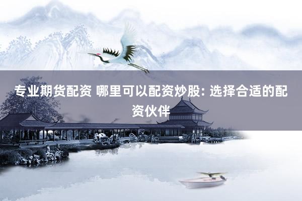 专业期货配资 哪里可以配资炒股: 选择合适的配资伙伴