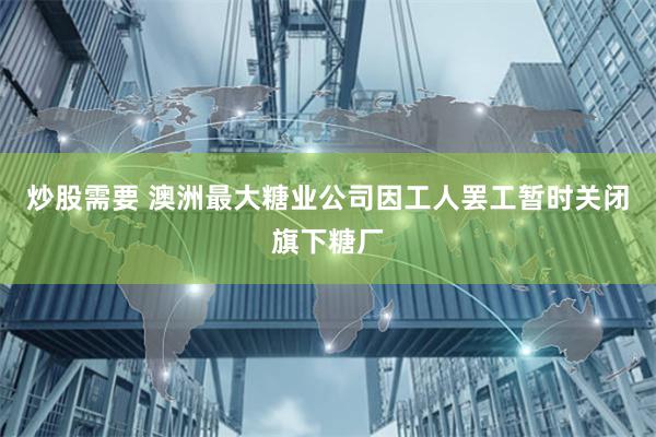 炒股需要 澳洲最大糖业公司因工人罢工暂时关闭旗下糖厂